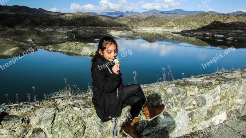 Cyprus Kalavassos Lake Girl Romantic