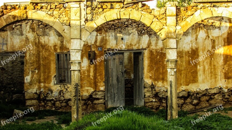 Cyprus Paralimni Old House Traditional Ruins