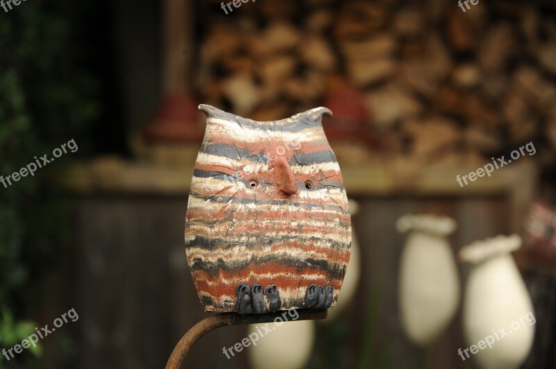 Owl Bird Colorful Ceramic Decoration