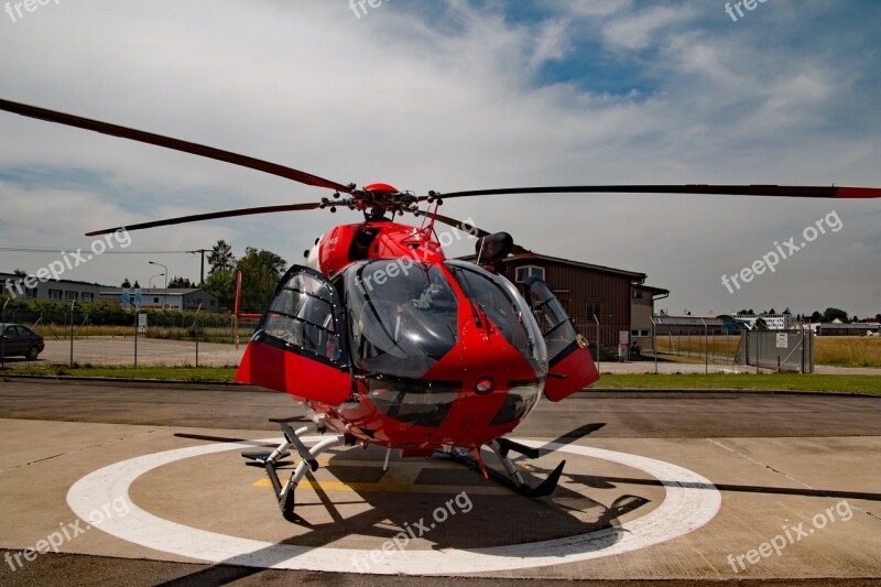 Eurocopter 145 Ec145 Helicopter Red