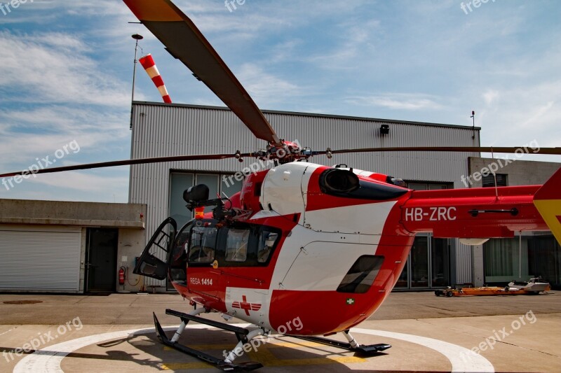 Eurocopter 145 Ec145 Helicopter Red