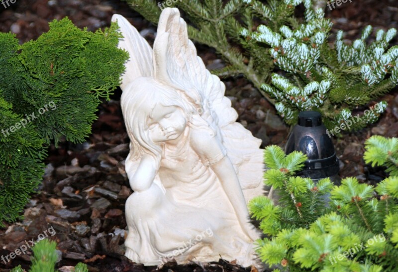 Angel Angel Wings Deco Angel Figure Cemetery