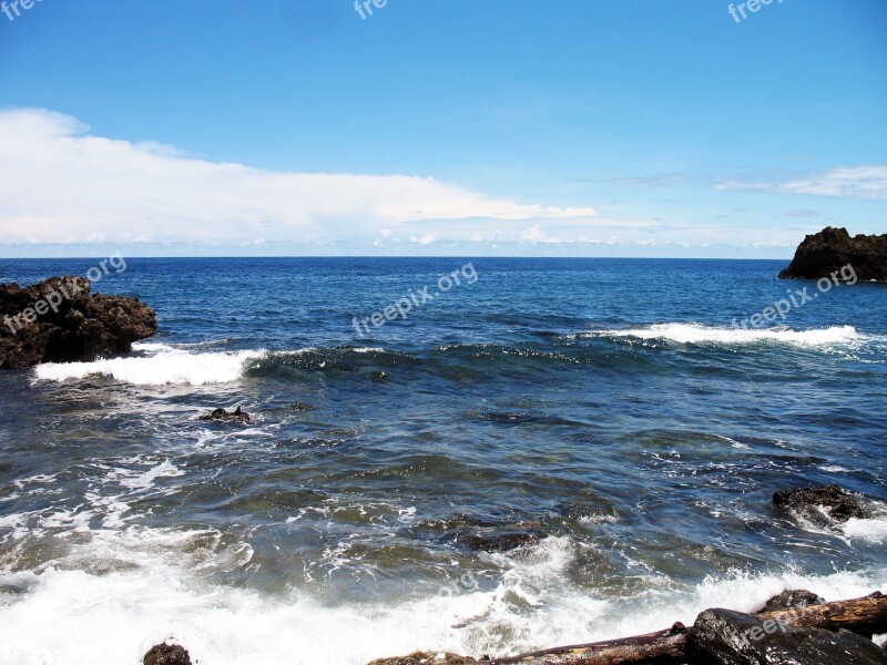 Beach Blue Water Sea Sky