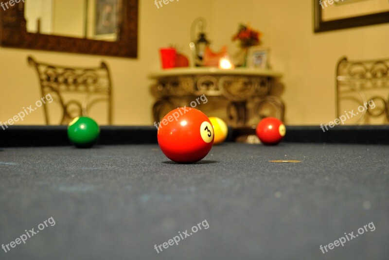 Pool Billiards Red Ball Free Photos