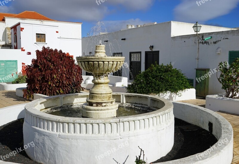 Teguise Space Fountain Plaza Reino Ico Lanzarote