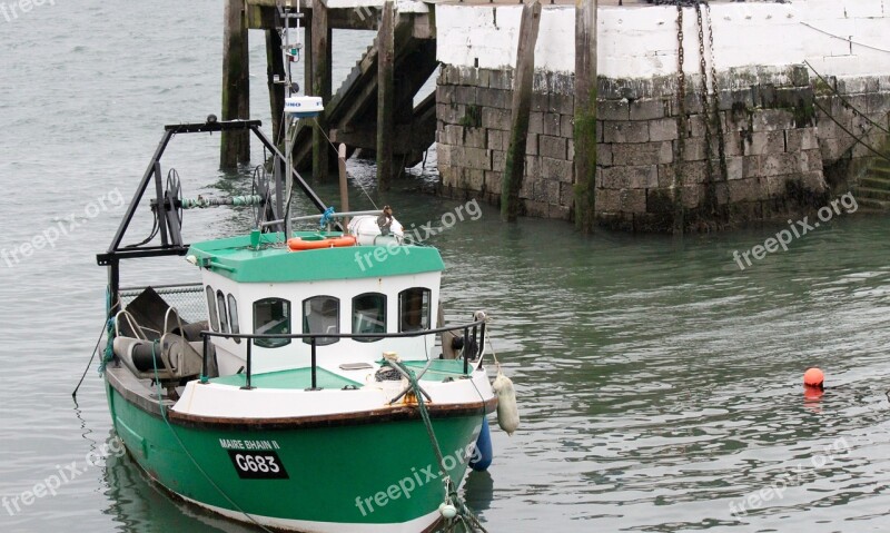 Ireland Fishing Boat Fishing Boat Sea