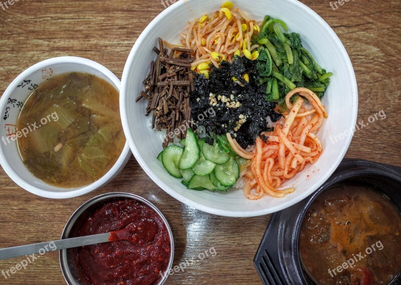 Food Bob Republic Of Korea Bibimbap Vegetarian