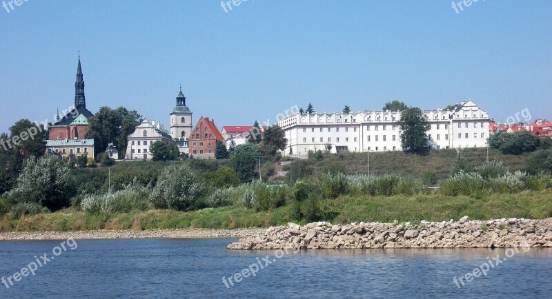 Sandomierz Town On The River The Old Town Wisla City