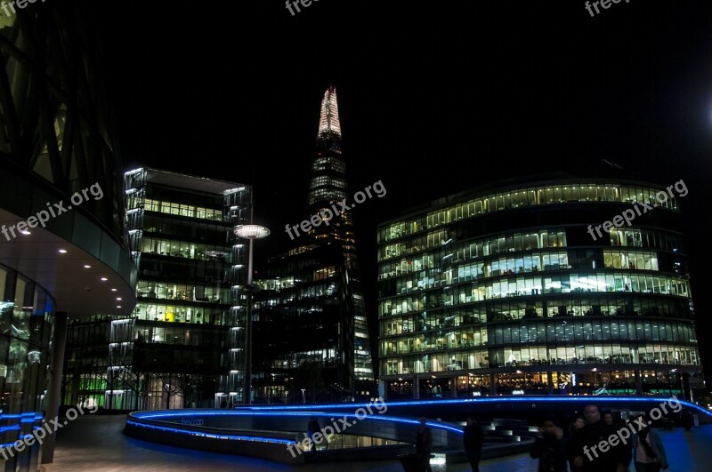 Shard Night City London Architecture