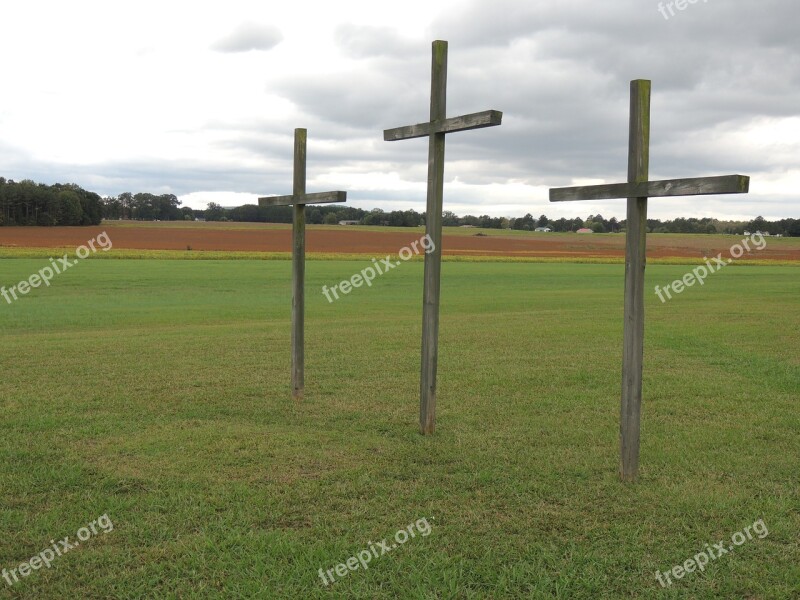 Crosses Jesus Church Three Rome Georgia