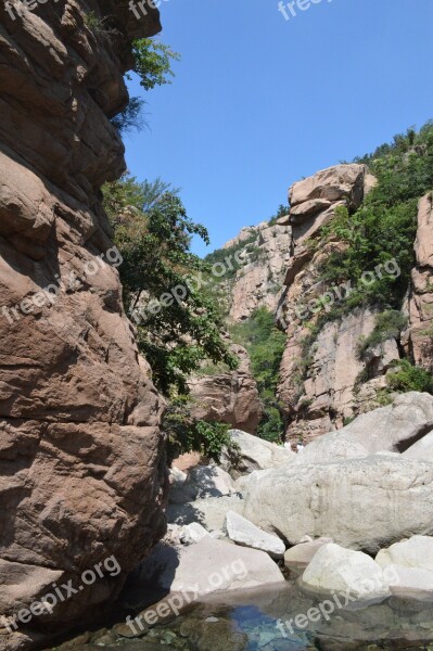 Stone Mountains The Scenery Laoshan Qingdao