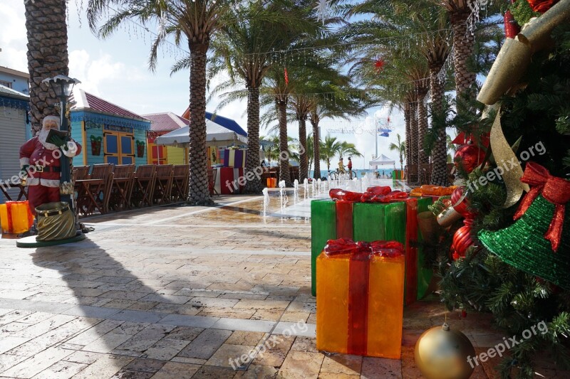 Philipsburg St Maarten Beach Christmas Free Photos