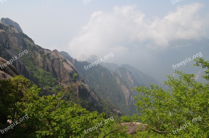 Huangshan Natural Views Mountain China