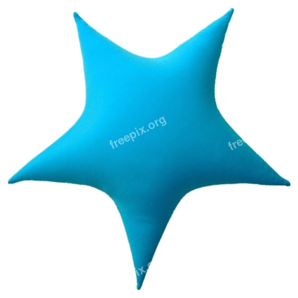 Pillow Star Blue Nylon Free Photos