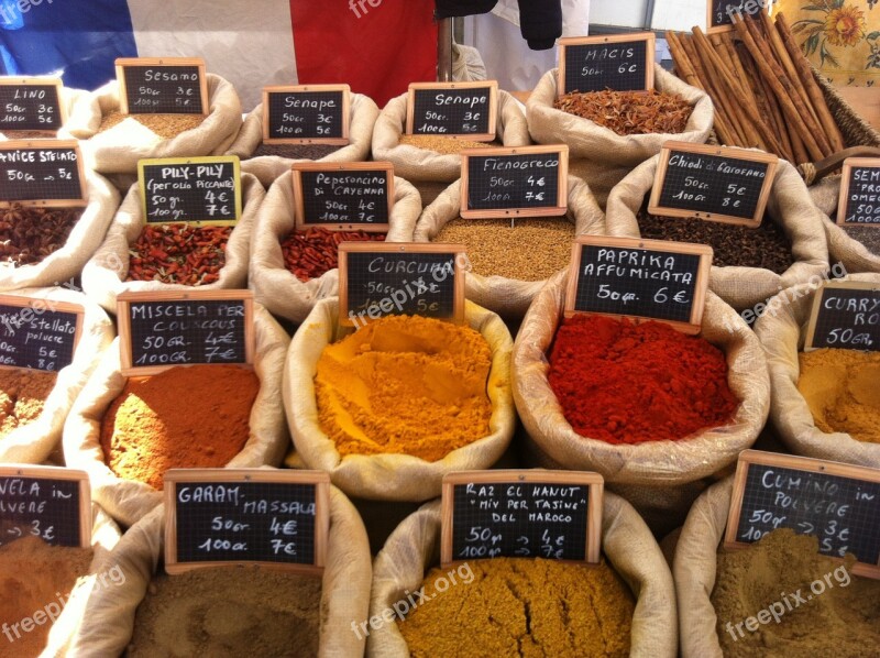 Spices Market Aroma Alimentari Aromatic