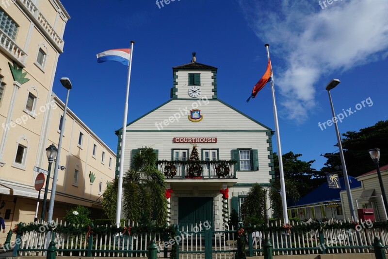 Philipsburg St Maarten Caribbean Courthouse Free Photos