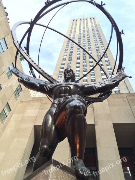 Travel United States Rockefeller Center New York City Free Photos