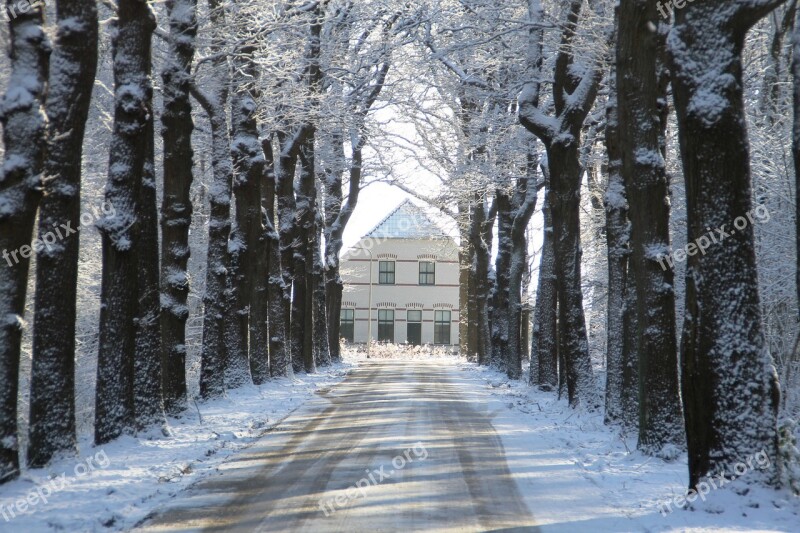 Winter Snow Snow Landscape White Farm