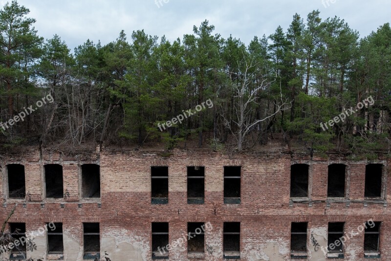 Beelitz Health Resorts Ruin Uninhabited Green Roof