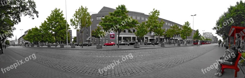 Panorama Kiel Stop Bus Bus Stop