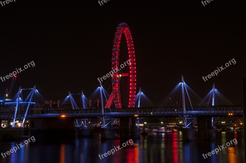 London Eye Night London City Eye