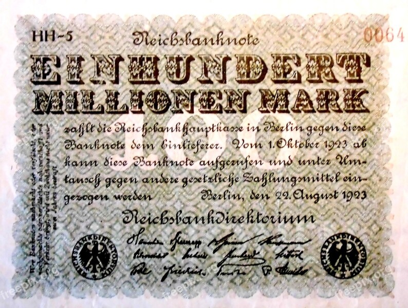 Inflationsgeld 1923 Berlin Worthless Inflation