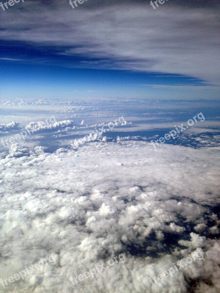 Cloud Sky Blue Blue Sky Clouds Horizon