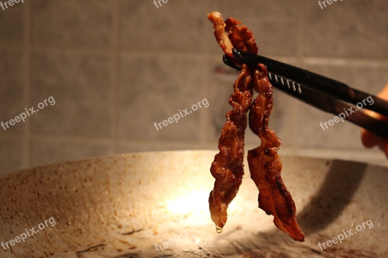 Bacon Pliers Kitchen Fry Brown Roast