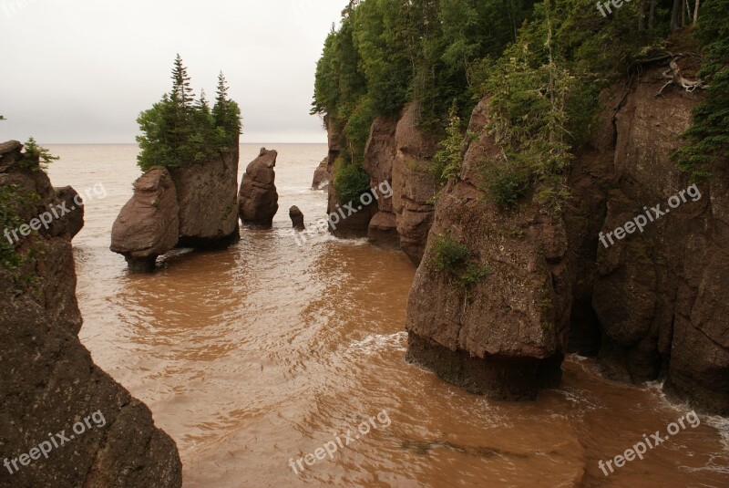 Hopewell Rocks New Brunswick Flowerpot Coast Attraction