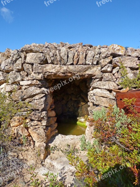 Cistern Water Stone Rustic Priorat