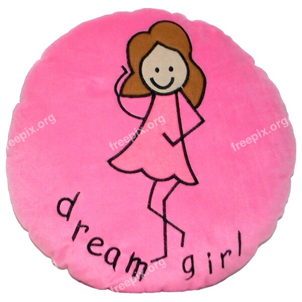 Pillow Girl Doll Pink Free Photos