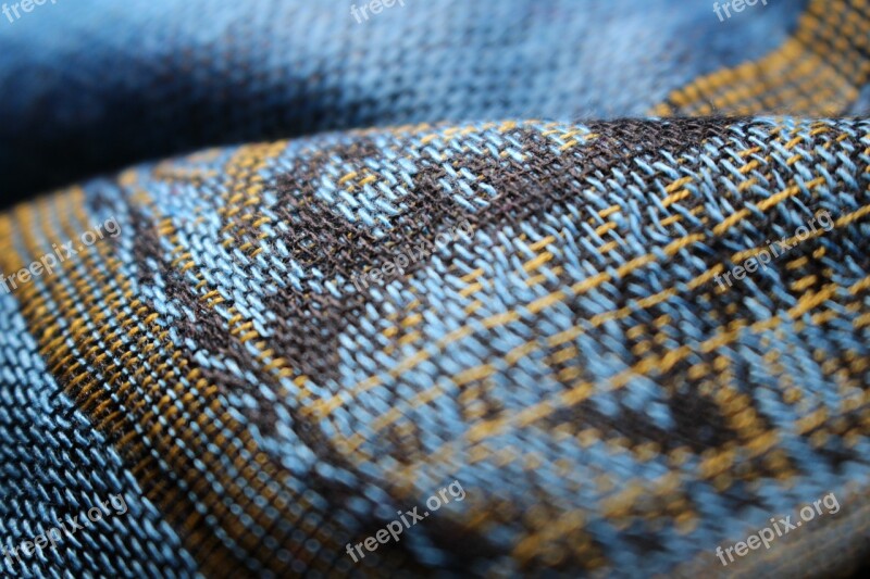 Fabric Weave Pattern Tissue Close Up