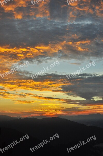 Mountain Sunrise Peace Sunrise Landscape Mountain Landscape