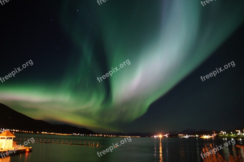 Northern Lights Norway Miracle The Nature Of The Free Photos