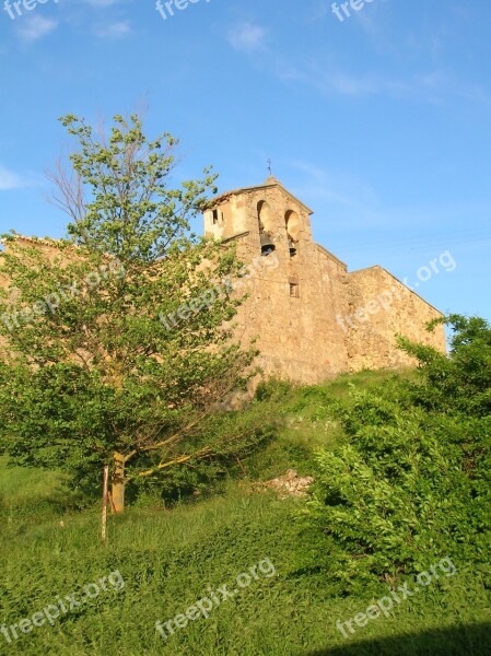 Church Romanesque Church Old Building Spanish Village Architecture