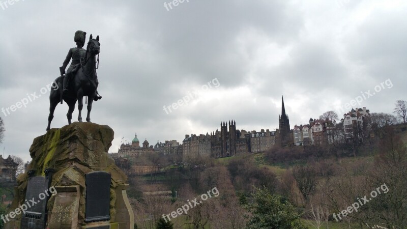 Edinburgh Scotland City Statue Free Photos