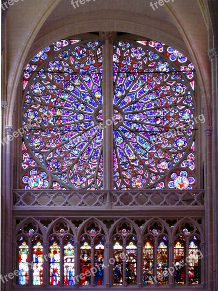 Rose Window St Gatien Cathedral Gothic Stained Glass Tours