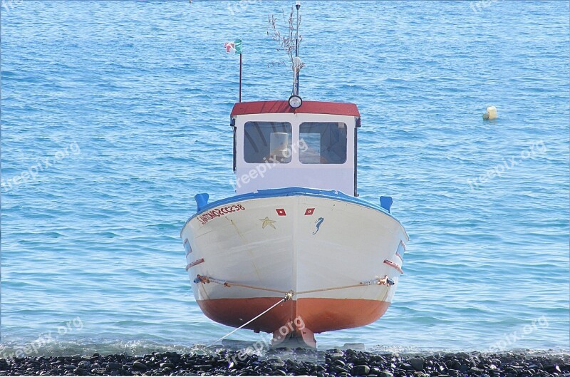 Beach Sea Boat Fishing Montegiordano Marine