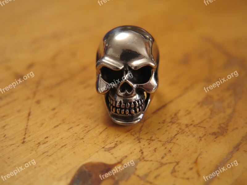 Skull Ring Skull Ring Steel Grim