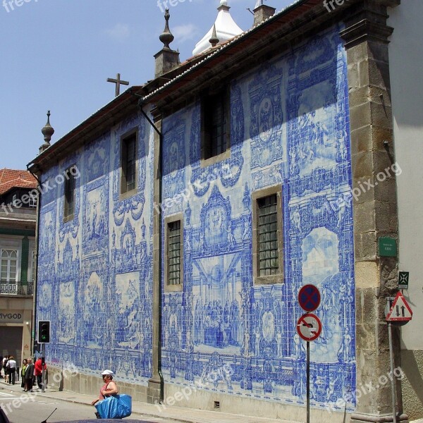 Porto Portugal Tile Blue Facade