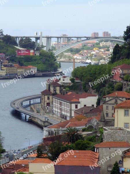 Porto Portugal Bridge Road Tejo