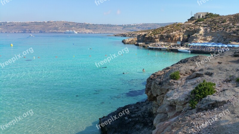 Comino Malta Water Island Sea