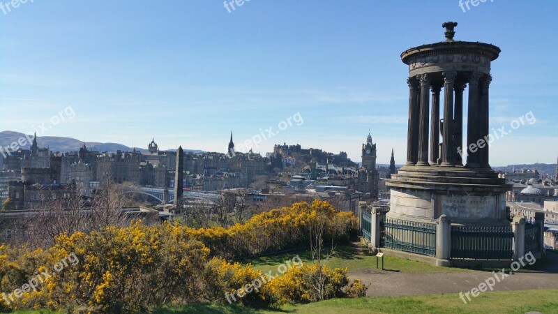 Edinburgh Scotland Calton Hill Free Photos