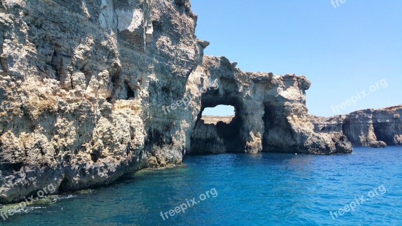 Comino Malta Water Island Sea