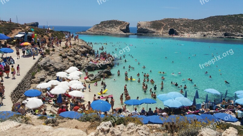 Comino Malta Water Island Sea