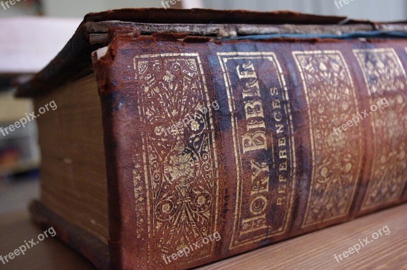 Bible Old Bible Antique Bible Book Christianity