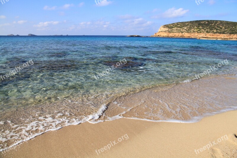 Beach Compta Creek Eivissa Free Photos