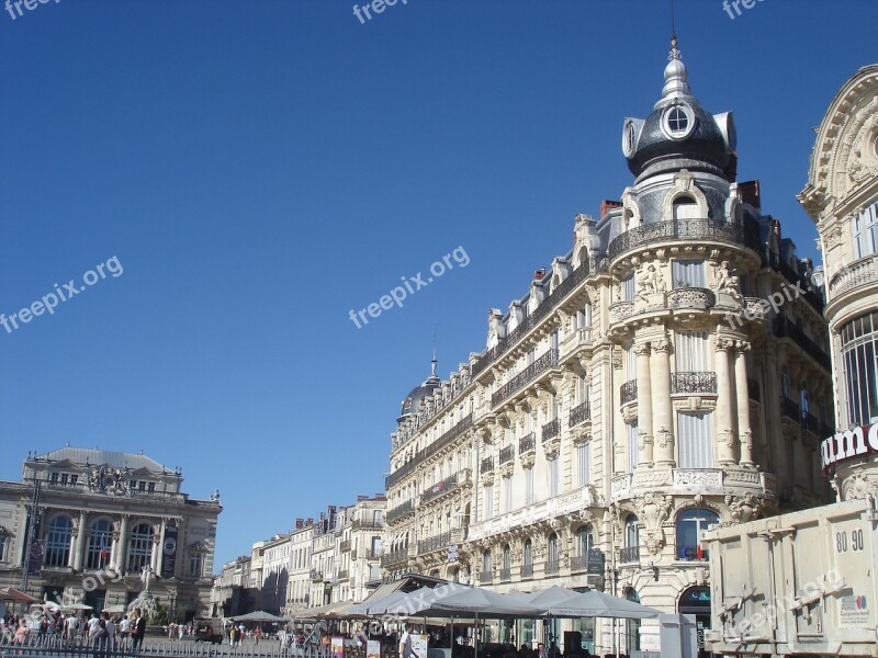 Montpellier France Europe Architecture Building