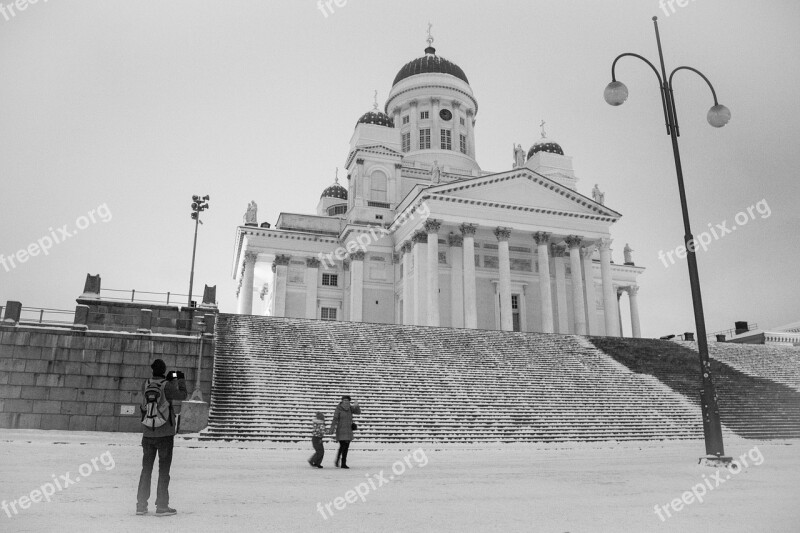 Old Tourism Helsinki Helsinki Cathedral Person