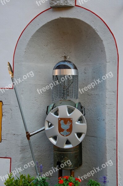 Knight Figure Armor Shield Lance